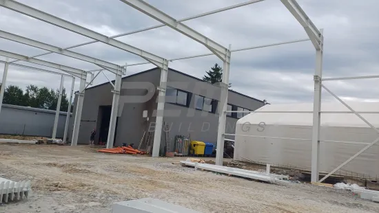 Montáž oceľovej konštrukcie
