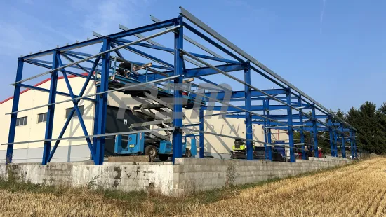 Prístavba skladovacej haly pre poľnohospodársku techniku